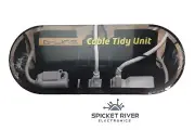 NEW - D-Line Cable Tidy Unit Cable Management Box - Black