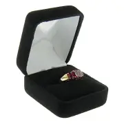 Black Velvet Engagement Ring Box Display Jewelry Gift Boxes Classic Style 1 Dzn