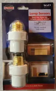 Security Lamp Sensors US Patrol Light Switch Socket Socket 2-Pack