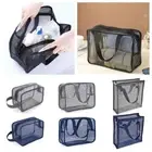 Mesh Handhold Storage Bag Bathroom Carry Tote Bathroom Shower Organizer