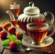 Strawberry Granulated Leaf+Fruit +Flowers NO Caffeine Organic Tea/ Immune Buster