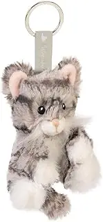 [Wrendale Designs] Esmeralda' Cat Plush Keyring, Grey, 105mm x 80mm x 70mm