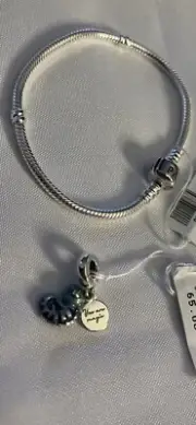 pandora bracelet with charms authentic new