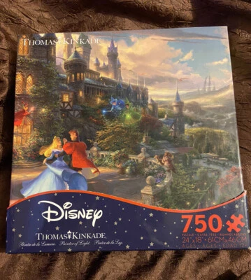 Thomas Kinkade Disney Puzzle- Sleeping Beauty Dancing In The Enchanted Light NEW