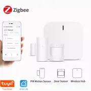 Zigbee Smart Home Alarm Kit Home Automation Hub Door Sensor PIR Motion w/ Alexa