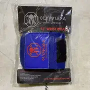 Olympiada 12" Flex-Fit Finesse Weightlifting Wrist Wraps - Blue