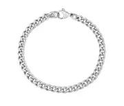 6MM CUBAN LINK CHAIN STAINLESS STEEL 316L MENS BRACELET 8 INCH