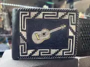 Cártera De Plata Hecha A Mano Guerrero Mexico Silver Wallet Handmade