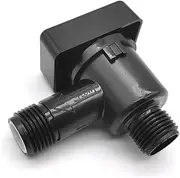 getfay 1 PC Automotive Vacuum Breaker Check Valve, 2.95" x 2" x 1.34" Plug Play Noise Reduction Sealed Flusher, Retrofit Replacement OEM Part Number 571-Vac-Chk-A, Suitable for RV, Camper (Black)