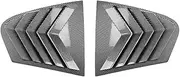 Car Rear Window Side Vent Shutter Cover Compatible for BMW 5 Series G30 525i 530i 540i 2018-2023 Louver Trim Sticker Body Kit Spoiler(Carbon Look)