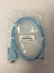 1PC CISCO CONSOLE Cable 1.80m 6Ft RJ45 to DB9 baby blue 72-3383-01 NEW IN BOX