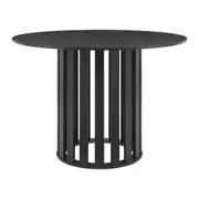 Celia Dining Table Round 110cm Black