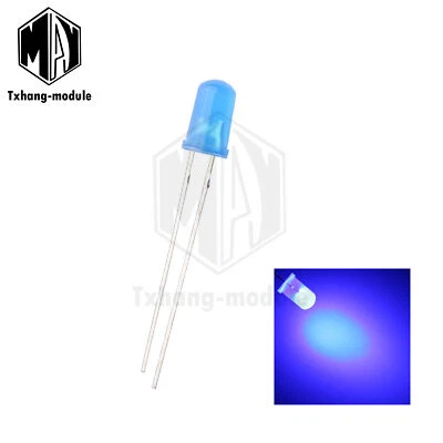 100PCS LED DIFFUSED F5 5MM BLUE COLOR BLUE LIGHT Super Bright Bulb Lamp L4 A2TM