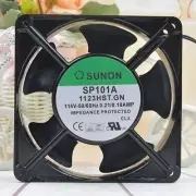 SUNON SP101A 1123HST.GN 115V 0.21A 0.18A 12038 Gale Volume Cooling Fan 2-wire