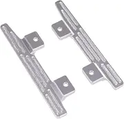 Set of 2 RC 1:12 Car Pedals, Side Metal Steps, Spare Parts for Car Model Accessories for MN78 MN82 LC79, Siliver