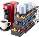 Flagship for Nespresso Pod Holder Vertuo Pod Drawer Large Mullti Tier Coffee ...