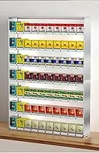 Exhibitor/Cigaretical Showcase, Cigarette Showcase, Simple Aluminum Exhibitors for Stores, Tobacco Box Support, Matches Organizing Shelf of 3, 4, 5, 6 and 7 Levels (Size: