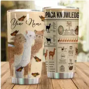 Personalized Alpaca Knowledge Stainless Tumbler 20oz US SIZE BEST PRICE US SIZE