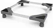 Washing Machine Base Frame with 4 Strong Steel Feet Base Height 3.5"-5",Multi-Functional Washer and Dryer Pedestal,Stand Base Universal Laundry Platform for Home Appliance