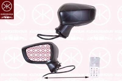 Right Door Mirror for Mazda 3 13-19 BJE369121E