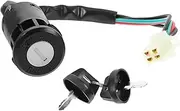Gatuida 1 Set Replacement Motorcycle Ignition Turn Signal Switch Switches Switch Bot Universal Ignition Switch with Key Power Button Mechanical Keyboard The Key Ignition with Key Fob Metal
