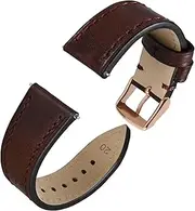 [BWPEXZ] Oiled Waxed Leather Watch Strap Watch Band For Men And Women Quick Release 18 Mm 20mm 22mm Classic Replacement Strap