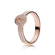 Authentic Pandora Rose Love Knot Ring Size 54 (7)