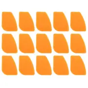 15pcs Thin Phone Pry Opening Tools Plastic Dual Ends Spudger, Orange