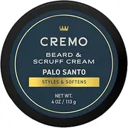 Cremo Beard & Scruff Cream, Palo Santo (Reserve Collection), 4 oz - Soothe Beard Itch, Condition and Offer Light-Hold Styling for Stubble and Scruff (Product Packaging May Vary)