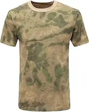 [HanzhuoLG] Men Tactical Tshirt Military Camouflage Cargo Outdoor Tshirt Army Offroad Man Top Baggy Short Sleeve Shirts for Men's Ge Cong S