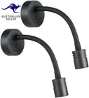 RV LED Reading Light 12V Dimmable Flexible Gooseneck with USB Wall Lamp Bed Side