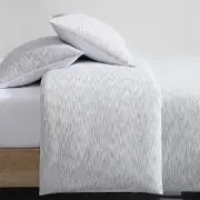 Calvin Klein Modern Ikat Yarn Dyed Cotton 3 Piece Comforter Set, King