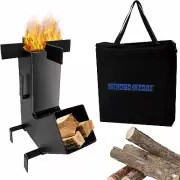 Mini wood Stove - Portable Wood Stove For Outdoor Cooking with FREE Carrying Bag