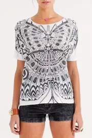 Tribal Butterfly Tee--ONE-OS2-3412