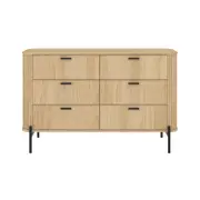 Cosmoliving 6 Drawer Chest of Drawers Lowboy Dresser