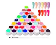 36 Colors Uv Color Gel, Uv Nails Set, Gel Colors For Nails, Nail Art Color Gel Set, Gel Nails Colors, Nail Polish Nails