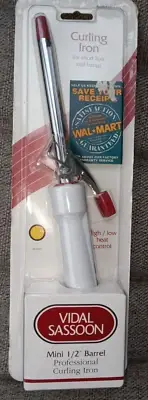 Vintage Vidal Sassoon Mini 1/2" Barrel Professional Curling Iron VS-143C NEW HTF