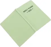 GETAJGHSD 2025 Weekly Notebook Monthly View Hardcover Green for Purse Office School Home