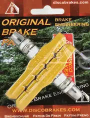 Yellow 72mm V Brake Pads for Shimano XTR XT Deore SRAM Avid Tektro Diacompe