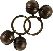 FIXOSHEE 2Sets Copper Pet Collar Bells Loud DIY Keychain Bells for Dogs Cats for Training and Home Accessories Ring Included