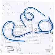 Flexible Curve Ruler 12 Inch Ruler Bendable Curve Template, Double Side Scale
