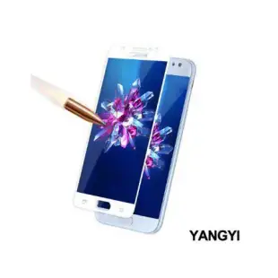 YANGYI揚邑 Samsung Galaxy J7 Pro 5.5吋 滿版鋼化玻璃膜弧邊防爆保護貼 Samsung Galaxy J7 Pro