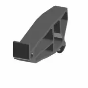 Polaris Spindle Assembly, Left, Bright White, RMK Assault