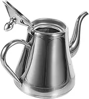 ASAKKURA Heat Resistant Stainless Steel Teapot with Smooth Spout Handheld Kettle for Loose Tea and Kung Fu Tea for Kitchen and Housewarming