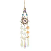 Hanging Sun Catcher, Crystal Prism,Rhinestones Suncatcher Pendant,Colorful