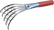 Generic Beach Clamming Rake with Comfortable Handle Metal Claw Style Rake for Efficient Digging of Clams Oysters and Shells The Beach Durable and Versatile Clamming Tool