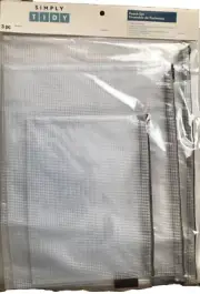 Simply Tidy Mesh Zipper Bag 3-Sizes,10in x 7.6in,10.75in x 14 in,12.25in x 16