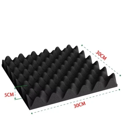 Self-Adhesive Soundproof Foam Panels - Eggcrate Acoustic Wall Stickers for Home