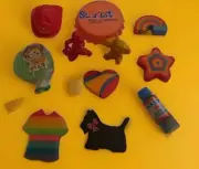 Vintage 80's Erasers - lot