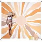 Waterproof Sandproof Beach Blanket 9 Ft X 10 Ft Extra Large Beach Mat for 8 A...